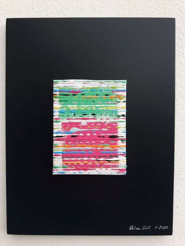 Coloured lines 10 2020, 22x17, Acryl-Lack LW, SOLD
